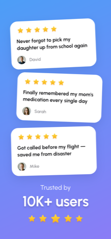 Trusted by people who kept missing reminders