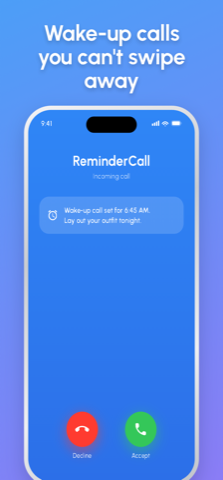 Wake-up calls you cannot swipe away